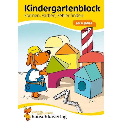 Kindergartenblock - Formen, Farben, Fehler finden ab 4 Jahren