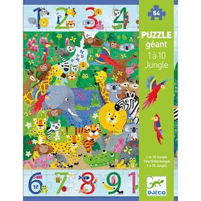 1-10 Dschungel Puzzle