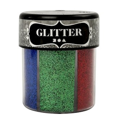 Glitter-Sortiment metallic, 6 x 13 g