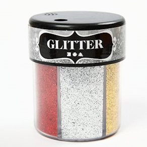 Glitter-Sortiment metallic,