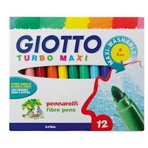 Giotto Turbo maxi, 12 Farben