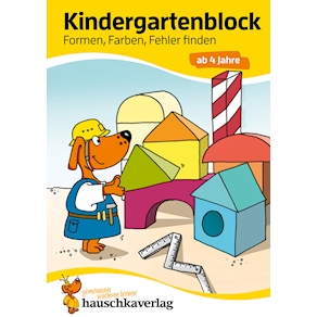 Kindergartenblock - Formen, Farben, Fehler finden ab 4 Jahren