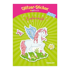 Glitzer-Sticker Malbuch