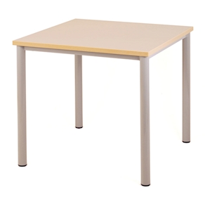 Easy-Tisch quadratisch mit Melaminharz-Belag und Gleiter B 60 x H 57,5 x T 60 cm