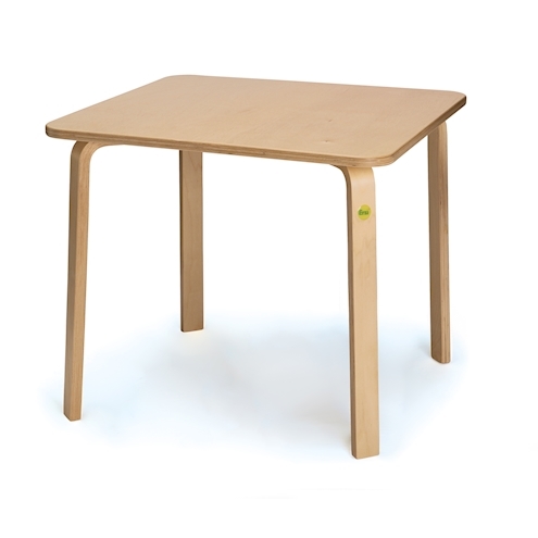 Formholz-Tisch zerlegt, quadratisch, Höhe 52 cm