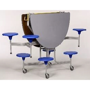 Sico Klapptisch 8-Sitzer oval Tischhöhe 61 cm, SH 34 cm