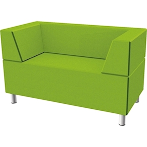 Relax-Sofa mit 3 Rückenlehnen, B130x SH42 x T65 cm,Kunstleder