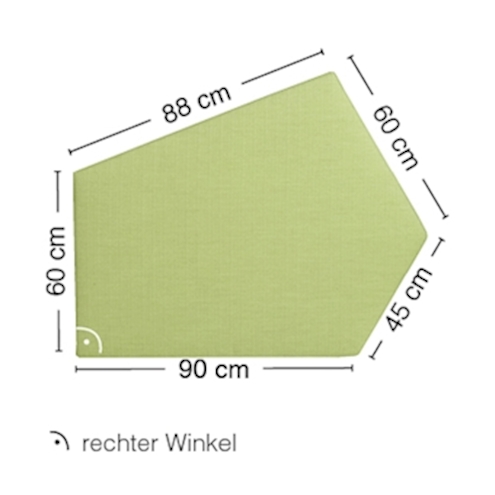 Weichschaumpodest A GROW-UPP Stoffbezug, 112,5 x 90,9 cm
