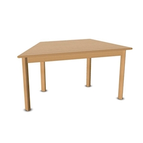Trapez-Tisch 120x60 cm in Buche Massivholz STAW