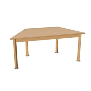 Trapez-Tisch, 140x70 cm in Buche Massivholz STAW