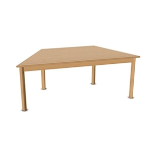 Trapez-Tisch, 160x80 cm in Buche Massivholz STAW