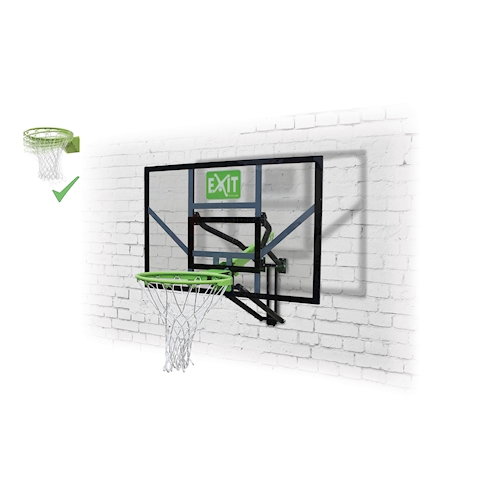 Galaxy Basketballkorb zur Wandmontage inkl. Dunkring grün/schwarz