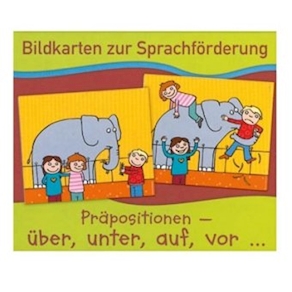 Bildkarten zur Sprachförderung Präpositionen