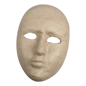 Maske Pappmaché, 1 Stk.