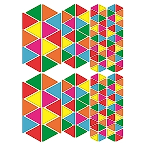 Sticker Dreiecke, 20 Bogen,