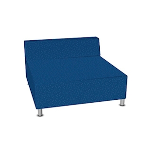 Relax-Sofa mit 1 Rückenlehne, B130 x H42 x T130 cm,Stoffgr.2