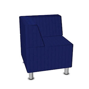 Relax-Sofa mit 2 Rückenlehnen, B65 x SH42 x T65 cm, Stoffgr.2