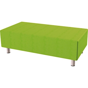 Relax-Sofa, rechteckig, klein B130 x T65 x H42 cm, Stoffgr.4