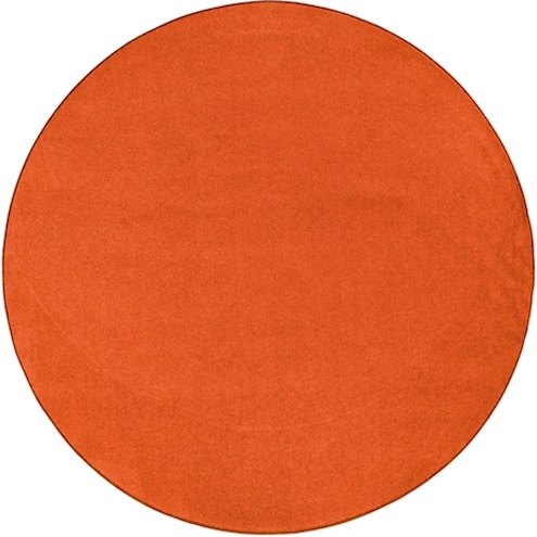 Teppich, Ø 3 m, mandarinorange