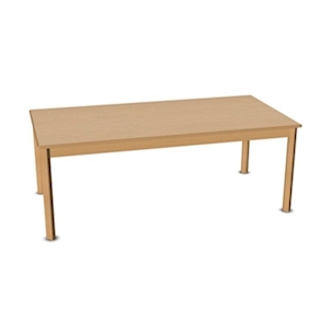 Rechteck-Tisch, 128 x 160 cm in Buche Massivholz STAW