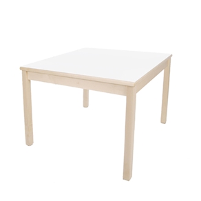 Klassik-Tisch quadratisch mit HPL-Belag und Filzgleiter B 80 x H 42,5 x T 80 cm