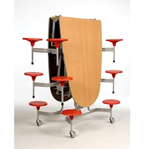 Sico Klapptisch 12-Sitzer oval Tischhöhe 66 cm, SH 36 cm