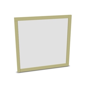 Quadrat mit Whiteboard natur, L 80 x L 80 cm